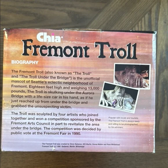 Chia Pet Fremont Troll - Picture 2 of 6